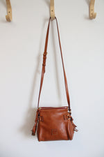 Dooney & Bourke Florentine Brown Leather Mini Crossbody Purse