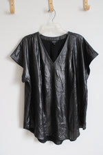 NEW Simply Vera Wang Black Metallic Top | 1X