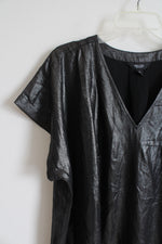 NEW Simply Vera Wang Black Metallic Top | 1X