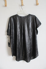 NEW Simply Vera Wang Black Metallic Top | 1X