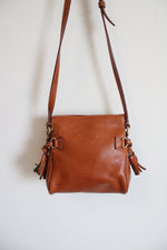 Dooney & Bourke Florentine Brown Leather Mini Crossbody Purse
