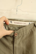 Bamboo Cay Dark Khaki Embroidered Swordfish Chino Shorts | 38