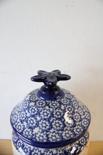 Temptations Old World Blue Cookie Jar