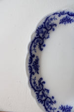 W.H. Grindley Blue & White Oval Serving Platter