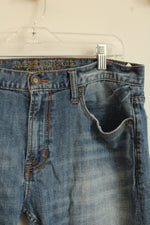 American Eagle Medium Wash Straight Leg Jeans | 32x34
