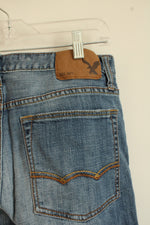 American Eagle Medium Wash Straight Leg Jeans | 32x34