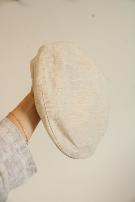 Mayser Cotton Linen Driver Beige Cap