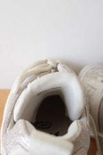 Michael Kors Olympia Logo Glitter Beige Chunky Trainer Sneakers | 10M