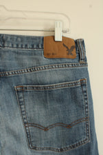 American Eagle Medium Wash Straight Leg Jeans | 32 x 34