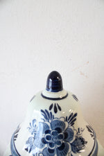 Blauw Delft Hand Painted Blue & White Floral Ginger Jar