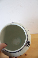 Blauw Delft Hand Painted Blue & White Floral Ginger Jar