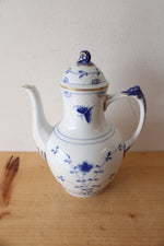 Bing & Grondahl #91-A Blue & White Butterfly Porcelain Coffee Pot