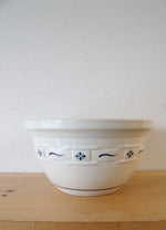 Longaberger Pottery Woven Traditions Blue 10" Mixing Bowl