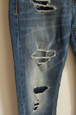 American Eagle Stone Wash Distressed Straight Leg Jeans | 32x30