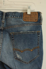 American Eagle Stone Wash Distressed Straight Leg Jeans | 32x30