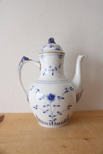 Bing & Grondahl #91-A Blue & White Butterfly Porcelain Coffee Pot