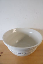Longaberger Pottery Woven Traditions Blue 10" Mixing Bowl