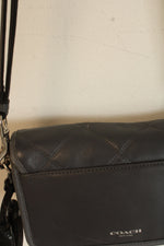 Coach Legacy Gray Penny Quilted Leather Crossbody Bag