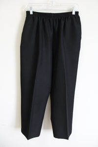 Alfred Dunner Black Trouser | 14 Petite