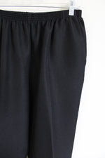 Alfred Dunner Black Trouser | 14 Petite