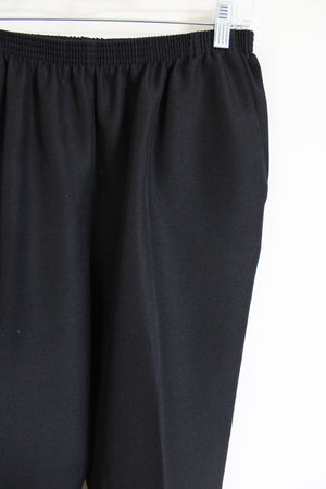 Alfred Dunner Black Trouser | 14 Petite