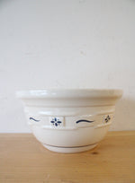 Longaberger Pottery Woven Traditions Blue 8" Mixing Bowl