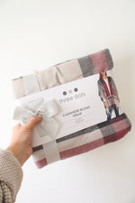 NEW Three Dots Cashmere Blend Plaid Wrap
