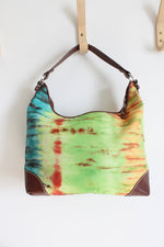 Donald J. Pilner Colorful Tie-Dyed Nylon Bag