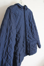 Children's Place Navy Blue Quilted Jacket | Youth L (10/12)