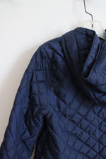 Children's Place Navy Blue Quilted Jacket | Youth L (10/12)