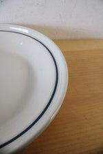Longaberger Pottery Woven Traditions Blue Pie Plate