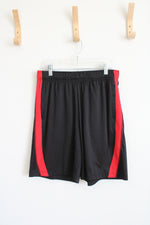 Tek Gear DryTek Black & Red Athletic Shorts | M