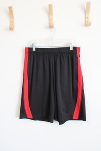 Tek Gear DryTek Black & Red Athletic Shorts | M