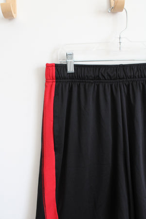 Tek Gear DryTek Black & Red Athletic Shorts | M