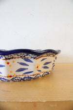 Temptations Old World Blue 9" Scalloped Edge Pie Plate