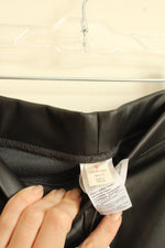NEW Crewcuts Black Faux Leather Leggings | 12