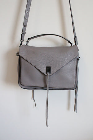 Rebecca Minkoff Gray Leather Moto Satchel Purse