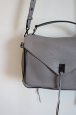 Rebecca Minkoff Gray Leather Moto Satchel Purse