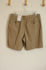 NEW Sonoma Khaki 9" Flat Front Chino Shorts | 36