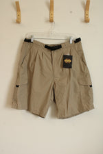 NEW Field Guide Gear Tan Cargo Shorts with Black Belt Strap | L