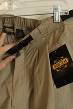 NEW Field Guide Gear Tan Cargo Shorts with Black Belt Strap | L