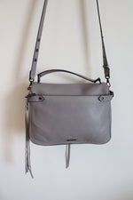 Rebecca Minkoff Gray Leather Moto Satchel Purse