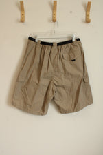 NEW Field Guide Gear Tan Cargo Shorts with Black Belt Strap | L