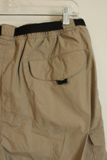 NEW Field Guide Gear Tan Cargo Shorts with Black Belt Strap | L