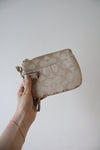 Coach Gold Monogram Wristlet Wallet