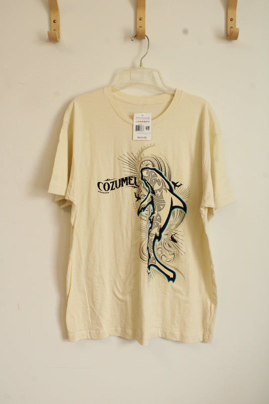NEW DEL Sol Tan Color Change Cozumel T-shirt | L