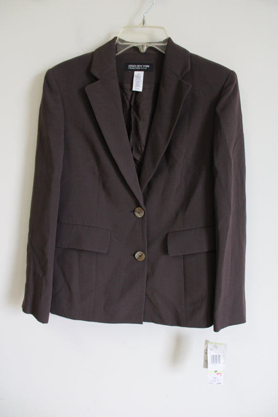 NEW Jones New York Brown Blazer | 4 Petite