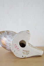 Haeger Gold Tweed 22k Gold Mid-Century Candle Holder