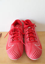Nike Vapor Edge Football Red & White Cleats