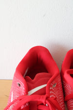 Nike Vapor Edge Football Red & White Cleats